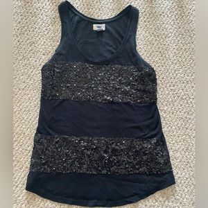 Old Navy Sequin Front tank top Small holiday top